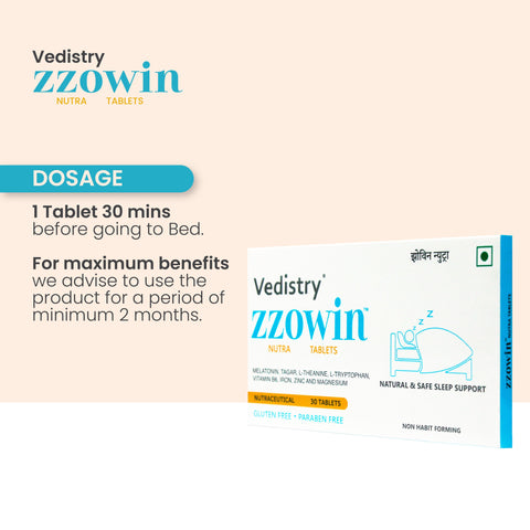 Zzowin Tablets for Insomnia & Better Sleep