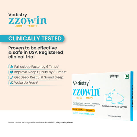 Zzowin Tablets for Insomnia & Better Sleep
